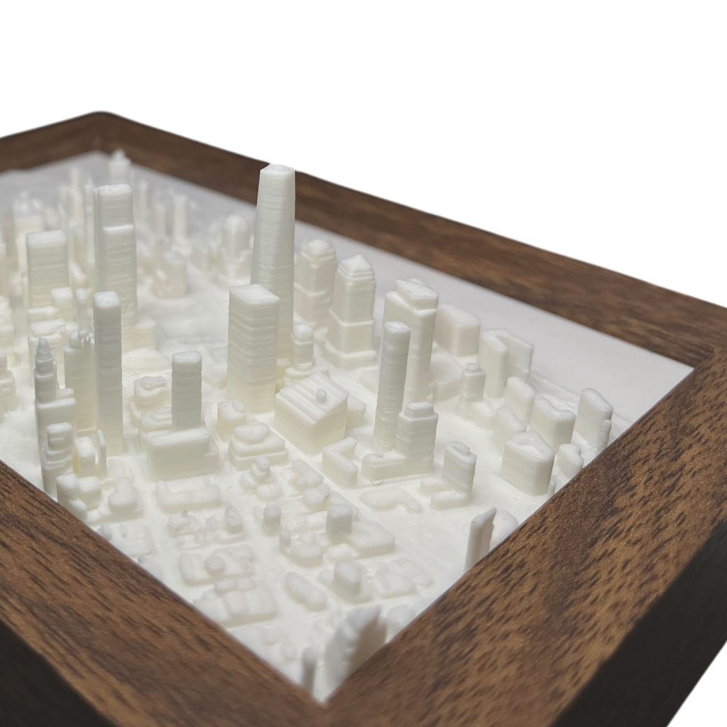 Nueva York en 3D sobre una estantería