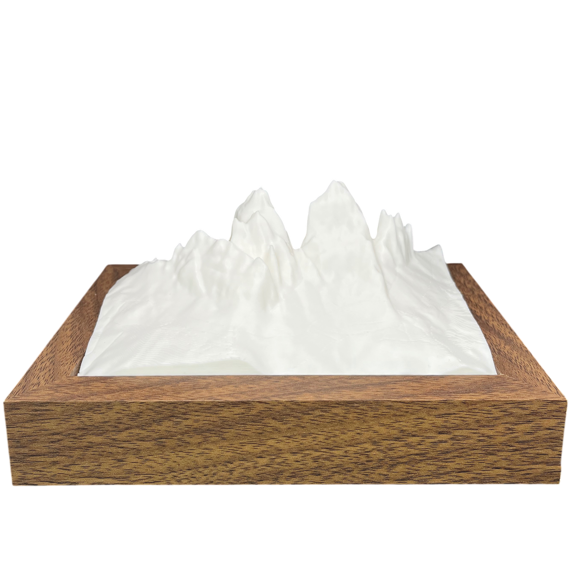 Relieve 3D de las Tre Cime di Lavaredo hecho a mano