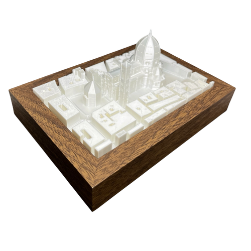 Relieve 3D del Duomo de Florencia hecho a mano