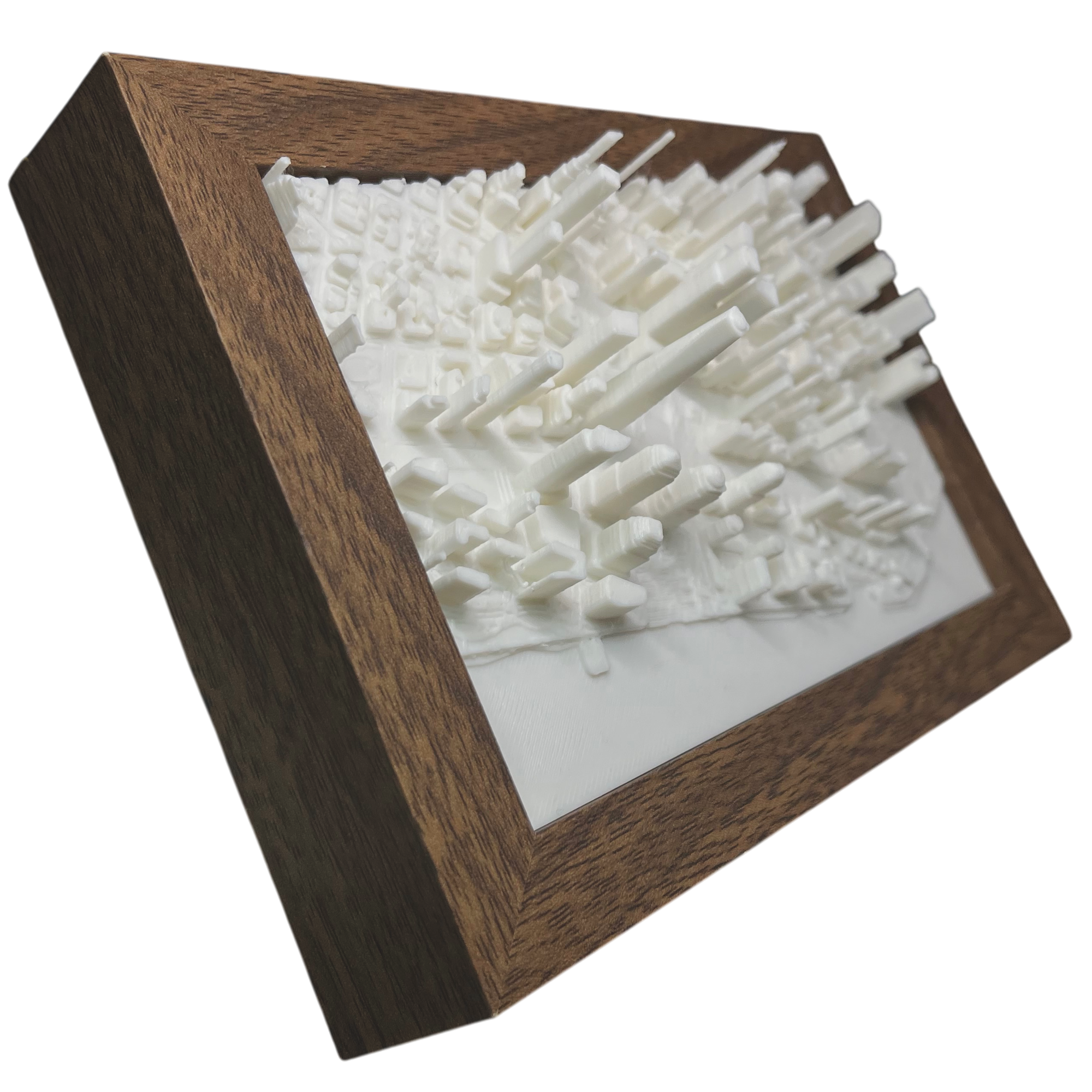 Relieve 3D del skyline de Nueva York hecho a mano
