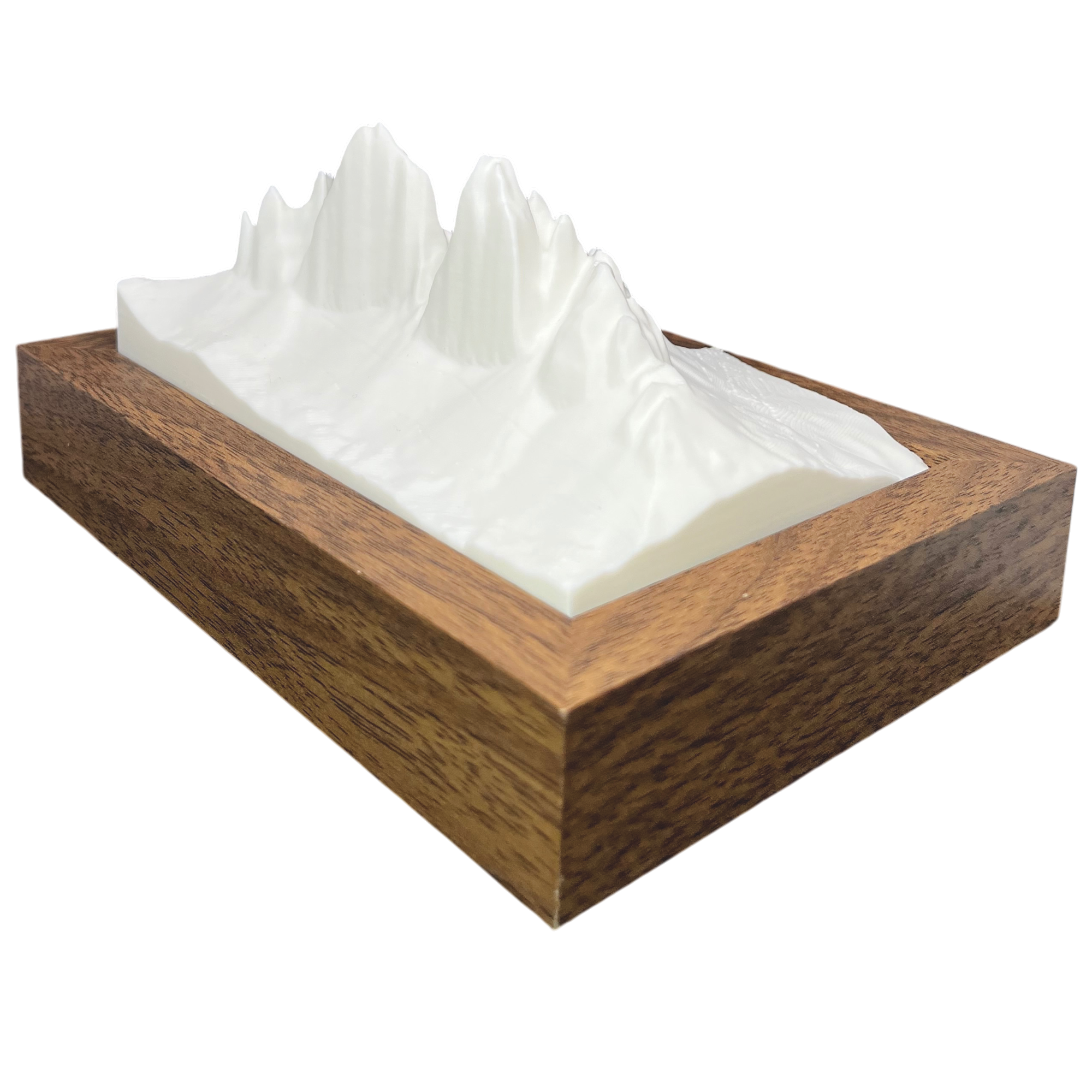 Detalle de las crestas de las Tre Cime en relieve 3D